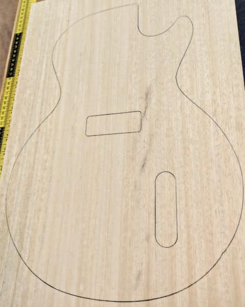 Obeche One-Piece Guitar Body Blank
