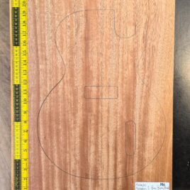 Mahogany one piece electric guitar body blank