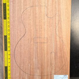 Mahogany one piece electric guitar body blank