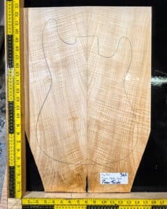4A flame maple bookmatched guitar top set 365 with strong figure for electric guitar build