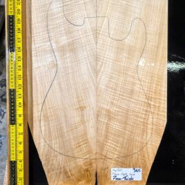 4A flame maple bookmatched guitar top set 365 with strong figure for electric guitar build