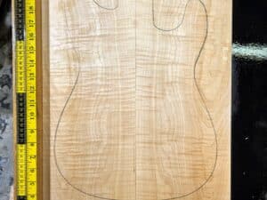 3A flame maple bookmatched guitar top set with strong figure for electric guitar build