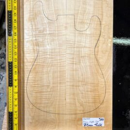 3A flame maple bookmatched guitar top set with strong figure for electric guitar build