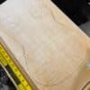 3A flame maple bookmatched guitar top set with strong figure for electric guitar build - Close Up