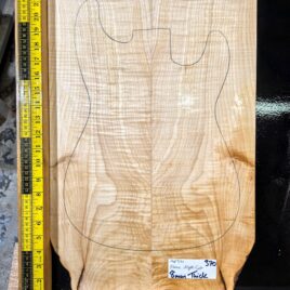 4A flame maple bookmatched guitar top set with strong figure for electric guitar build