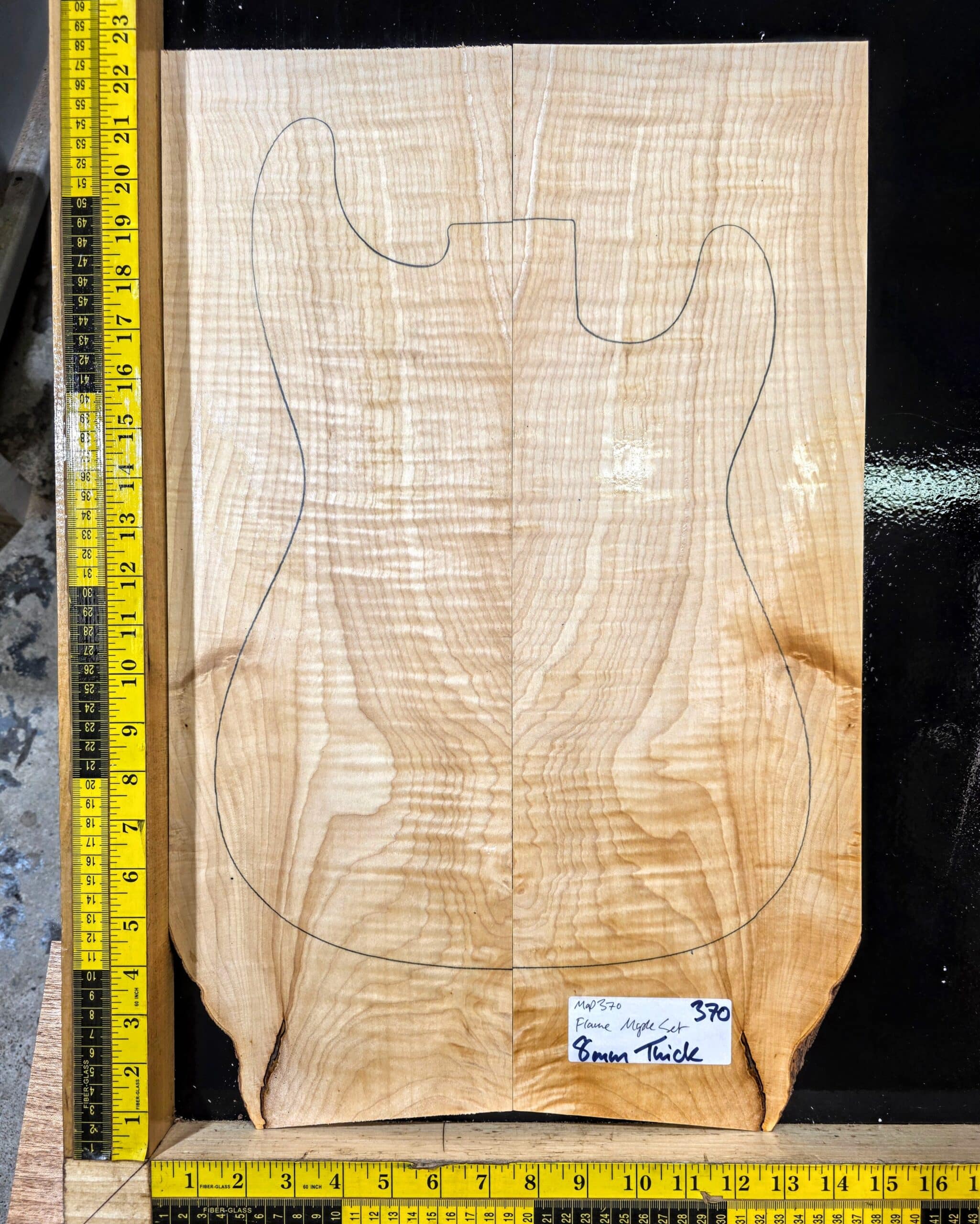 Flame Maple Guitar Top Set 339 | Luthierwood & Artisan Supplies