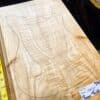 4A flame maple bookmatched guitar top set with strong figure for electric guitar build