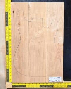 Alder 3 Piece electric guitar and bass body blank for luthiers