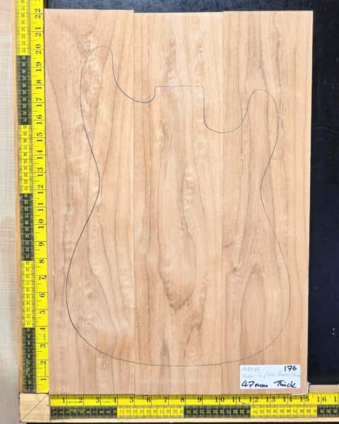 Alder 3 Piece electric guitar and bass body blank for luthiers