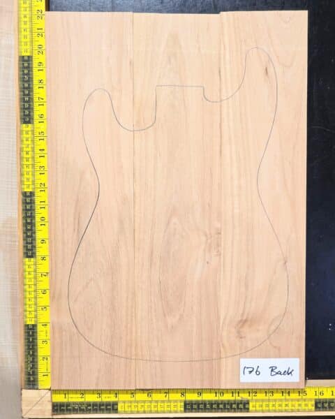 Alder 3 Piece electric guitar and bass body blank for luthiers