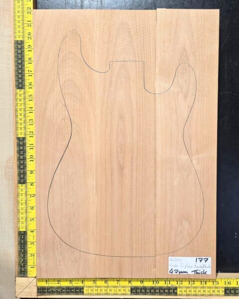Alder 3 Piece electric guitar and bass body blank for luthiers