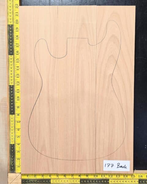 Alder 3 Piece electric guitar and bass body blank for luthiers