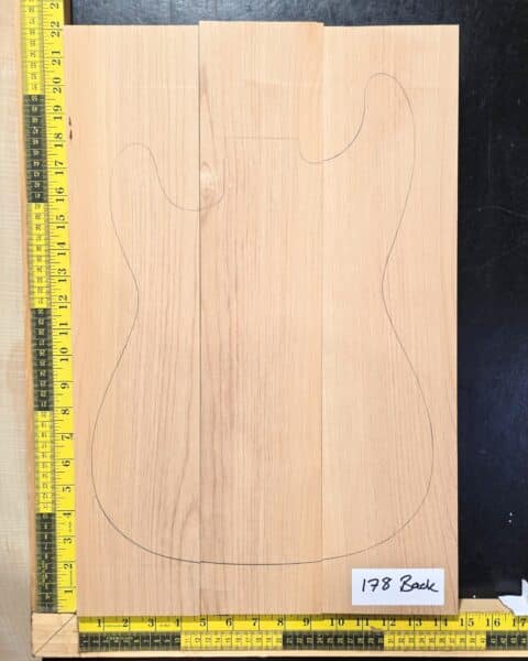 Alder 3 Piece electric guitar and bass body blank for luthiers