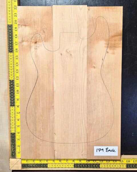 Alder 3 Piece electric guitar and bass body blank for luthiers