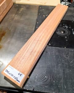 Mahogany electric guitar neck blank, guitar making supplies, Luthier Woods