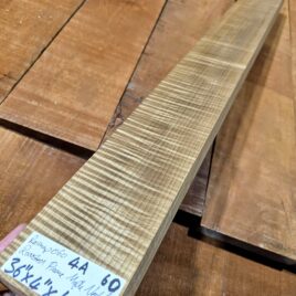 4A Roasted Flame Maple Guitar & Bass Making Neck Blank, Quarter Sawn