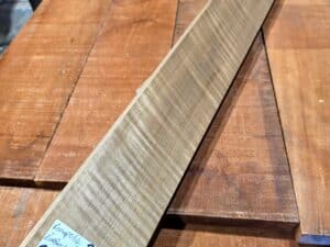 3A Roasted Flame Maple Guitar & Bass Making Neck Blank, Quarter Sawn