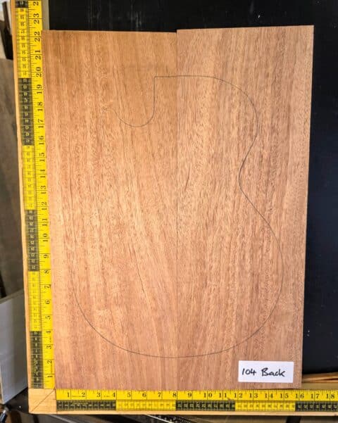 Mahogany electric guitar making body blank bookmatched sets