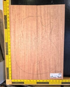 Mahogany electric guitar making body blank bookmatched sets