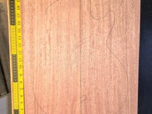Mahogany electric guitar making body blank bookmatched sets
