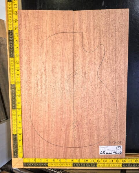 Mahogany electric guitar making body blank bookmatched sets