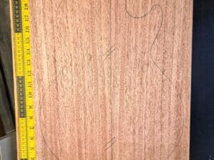 Mahogany electric guitar making body blank bookmatched sets