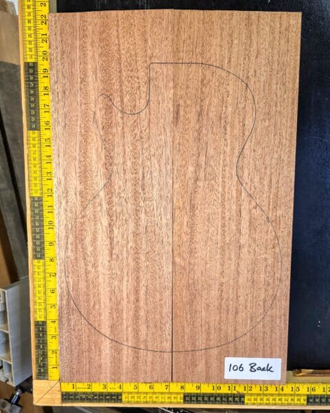 Mahogany electric guitar making body blank bookmatched sets