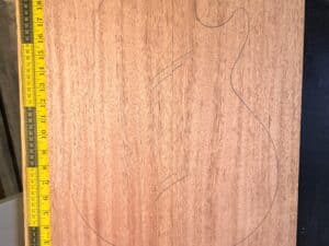 Mahogany electric guitar making body blank bookmatched sets