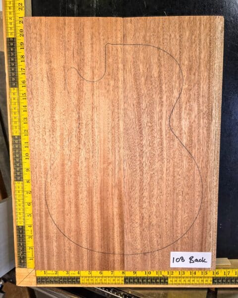 Mahogany electric guitar making body blank bookmatched sets