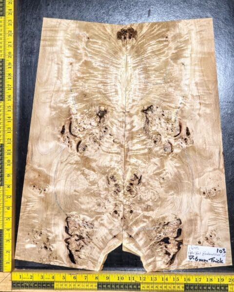 Poplar Burl Guitar Top Set, Guitar building supplies, Luthier Wood Ltd